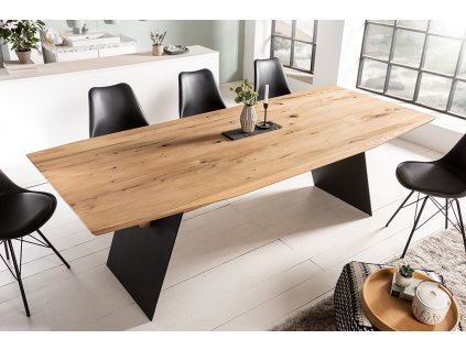Moderní jídelní stůl Grand Oak 200cm masivní dub