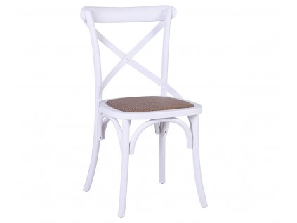 Stylová bílá jídelní židle Paris Cruz