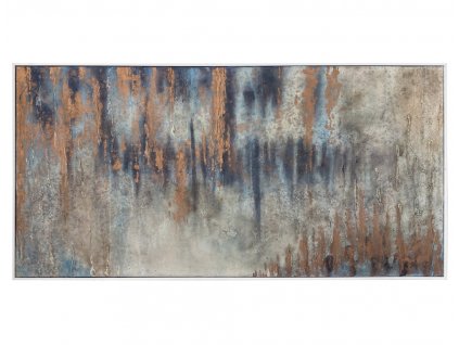 Designový obraz olejomalba Rain Copper 75x150cm