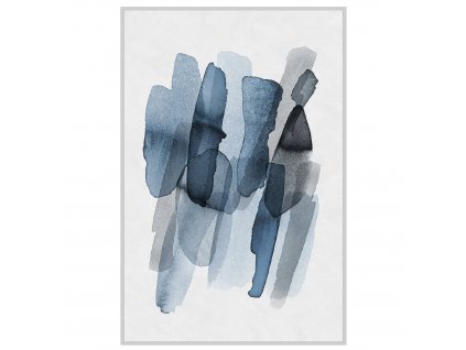 Designový abstraktní obraz Arles Blue 82x122cm
