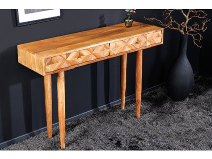 Designový dřevěný konzolový stolek Anne 100cm akácie honey