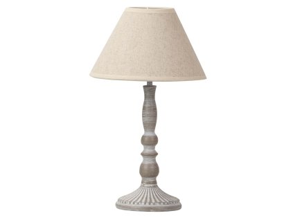 Provence kovová stolní lampa Sia 35cm béžová