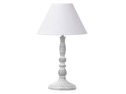 Provence kovová stolní lampa Sia 35cm bílá