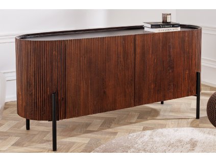 Designový Art-Deco příborník Black Carltone 150cm mango