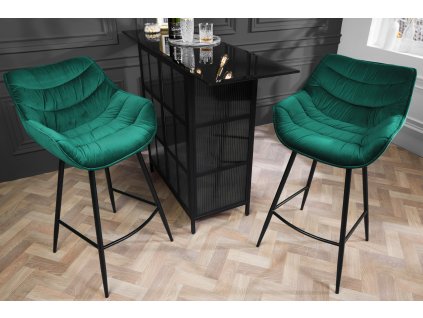 Designová barová židle Dutch smaragdová zelená