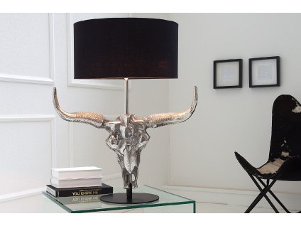 Designová stolní lampa El Toro 70cm s černým stínidlem