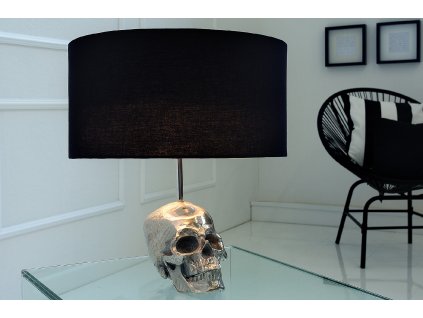 Designová stolní lampa Skull 44cm