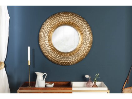 Designové kulaté zrcadlo Orient 60cm zlaté