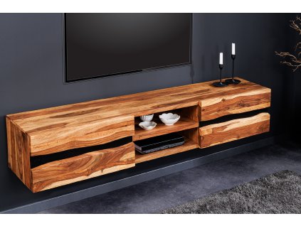 Masivní závěsný TV stolek Amaze 160cm palisandr