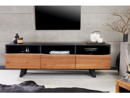 Designový TV stolek Arte 140cm černý/akácie