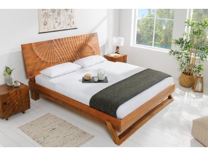 Designová postel Cobra 180x200cm přírodní mango