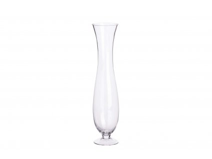 Designová skleněná váza Lady 40cm čirá