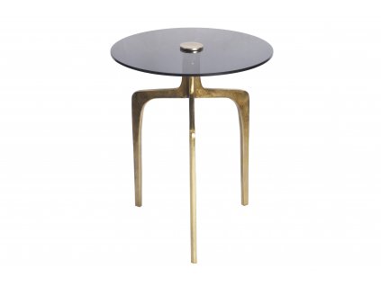 Designový příruční stolek Abstract 55cm mosaz