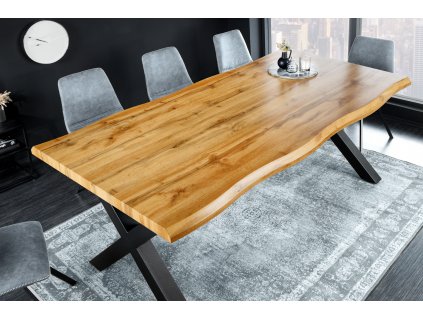 Moderní jídelní stůl Wild 180cm divoký dub