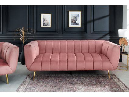 Designová sedačka Classy 225 cm růžová