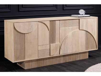 Designový příborník Circle Deco 170cm mango bílé