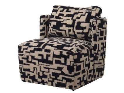 Stylové křeslo Crystal 78 cm polyester