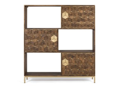96241 1 stylova art deco knihovna bora bora 143cm masiv