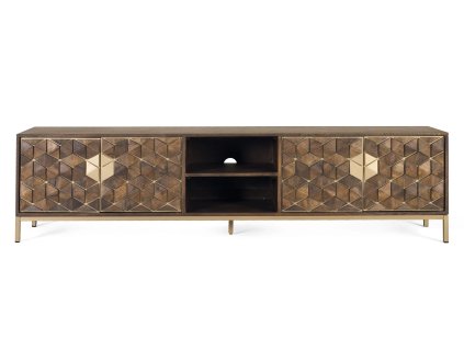 96253 6 stylovy siroky art deco televizni stolek bora bora 190cm masiv