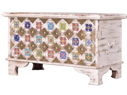 96331 stylova designova truhla s bronzovymi detailami