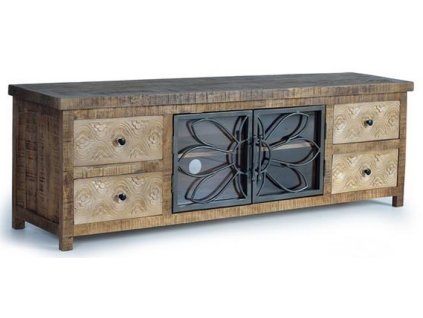 96367 orientalny designovy tv stolik z mangoveho dreva