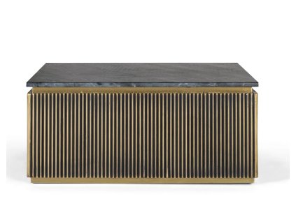 96454 designovy ctvercovy konferencni stolek sambhal 90cm s mramorovou deskou