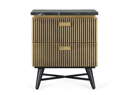 Luxusní Art-Deco příruční stolek s mramorovou deskou