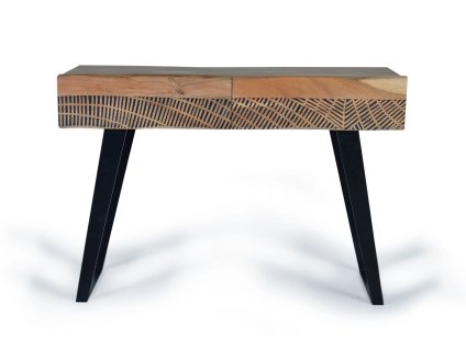 96508 designovy chodbovy stolek yakarta 110cm masiv akacie
