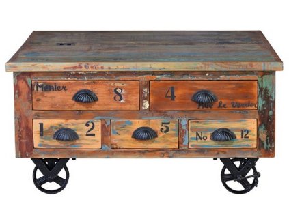 96607 vintage stolik z recyklovaneho dreva