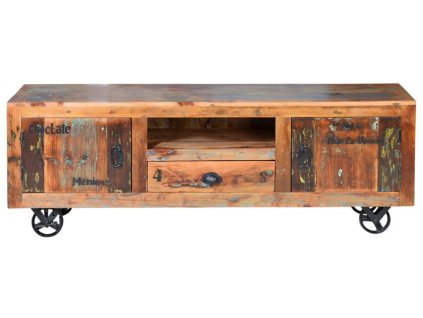 96637 vintage tv stolik z recyklovaneho dreva