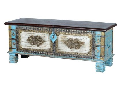 96712 4 orientalni truhla macue blue 116cm mangove drevo
