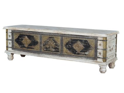 96730 2 luxusni orientalni truhla macue white 145cm mango
