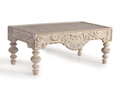 Designový ručně vyřezávaný stůl