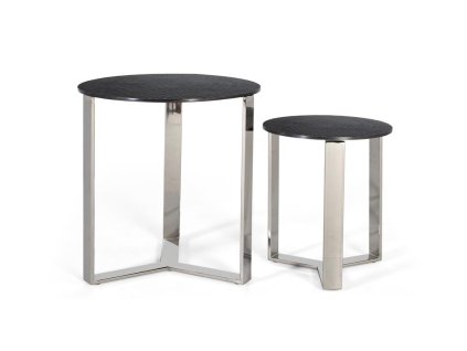 96949 luxusni set dvou kovovych stolku lucy 52 41cm