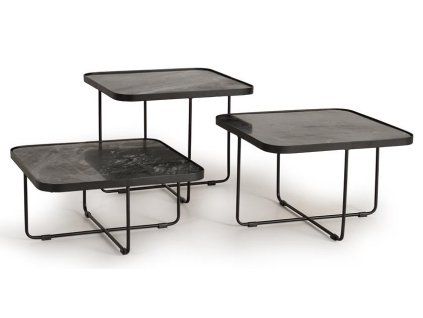 Designový stolek Ravena s mramorem