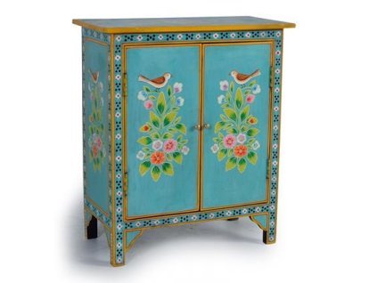 97099 luxusni rucne malovana komoda