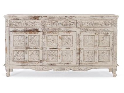 97192 komoda s rucne vyrezavanymi detailami