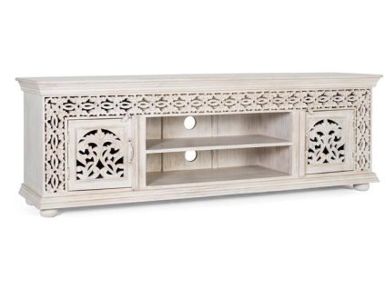 97216 2 stylovy tv stolik z rucne vyrezavaneho dreva