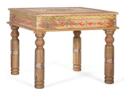 97660 stylovy stolik s rucne malovanymi detailami