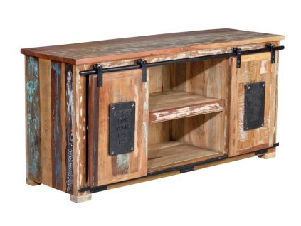 97930 retro tv stolik z recyklovaneho dreva