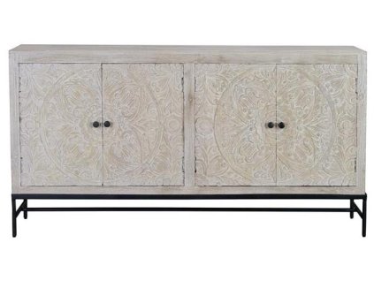 98026 vintage skrinka s rucne vyrezavanymi detailami