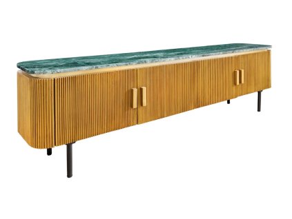 Designový televizní stolek s mramorovou deskou