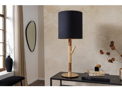 Stylová lampa s černým stínidlem
