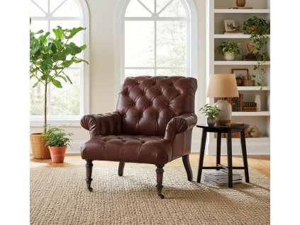 Stylové kožené křeslo