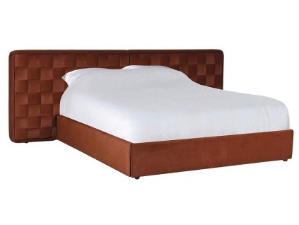 Masivní postel z borovicového dřeva