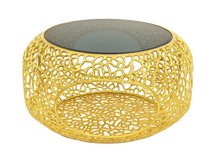 Moderní konferenční stolek z tvrzeného skla