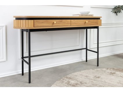 Stylový konzolový či kosmetický stolek Luminia 120cm dub