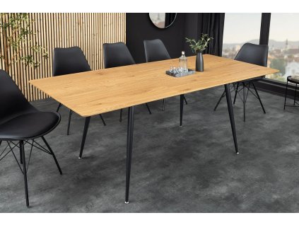 Stylový rozkládací jídelní stůl Arana - deska divoký dub