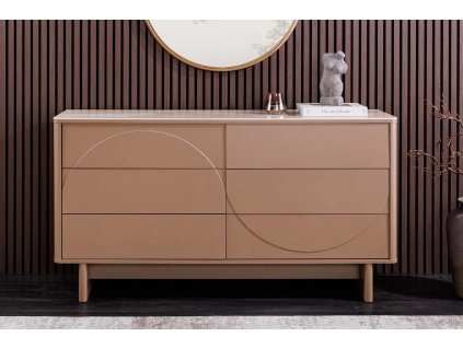 Designová moderní komoda Salon Natural se zásuvkami.