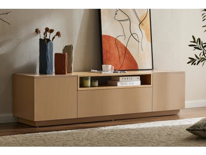 Moderní televizní stolek v interiéru